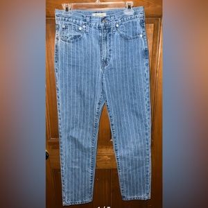 madewell striped jeans size 27